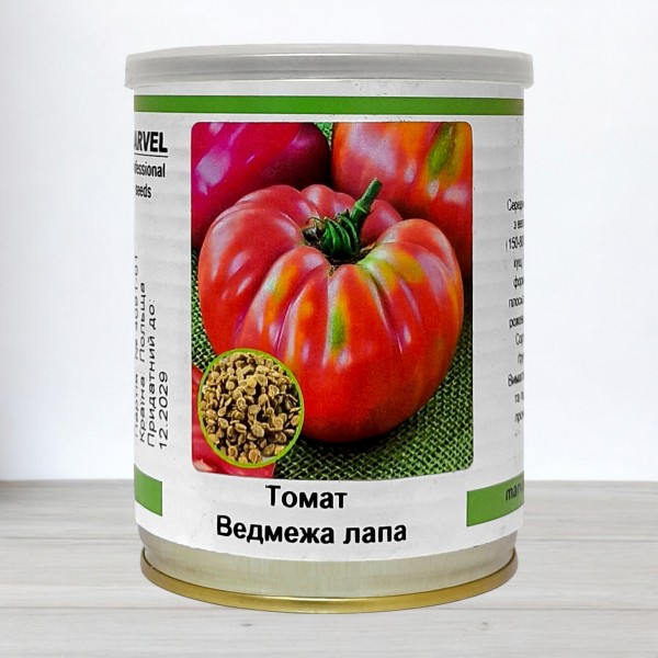 Насіння томату Ведмежа Лапа, Польща, Marvel, банка 50г